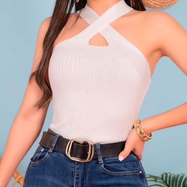 Tops y camisetas sin manga